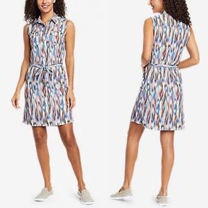 NWT Eddie Bauer Departure Sleeveless Shirt Dress in Orchid size XS